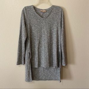 Philosophy grey sweater high-low